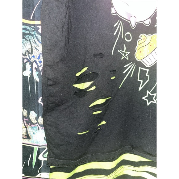 Nickelodeon Invader Zim Medium Long Sleeve Black Green Graphic - Picture 3 of 7